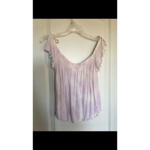 Soft & sexy tie dye off the shoulder top
